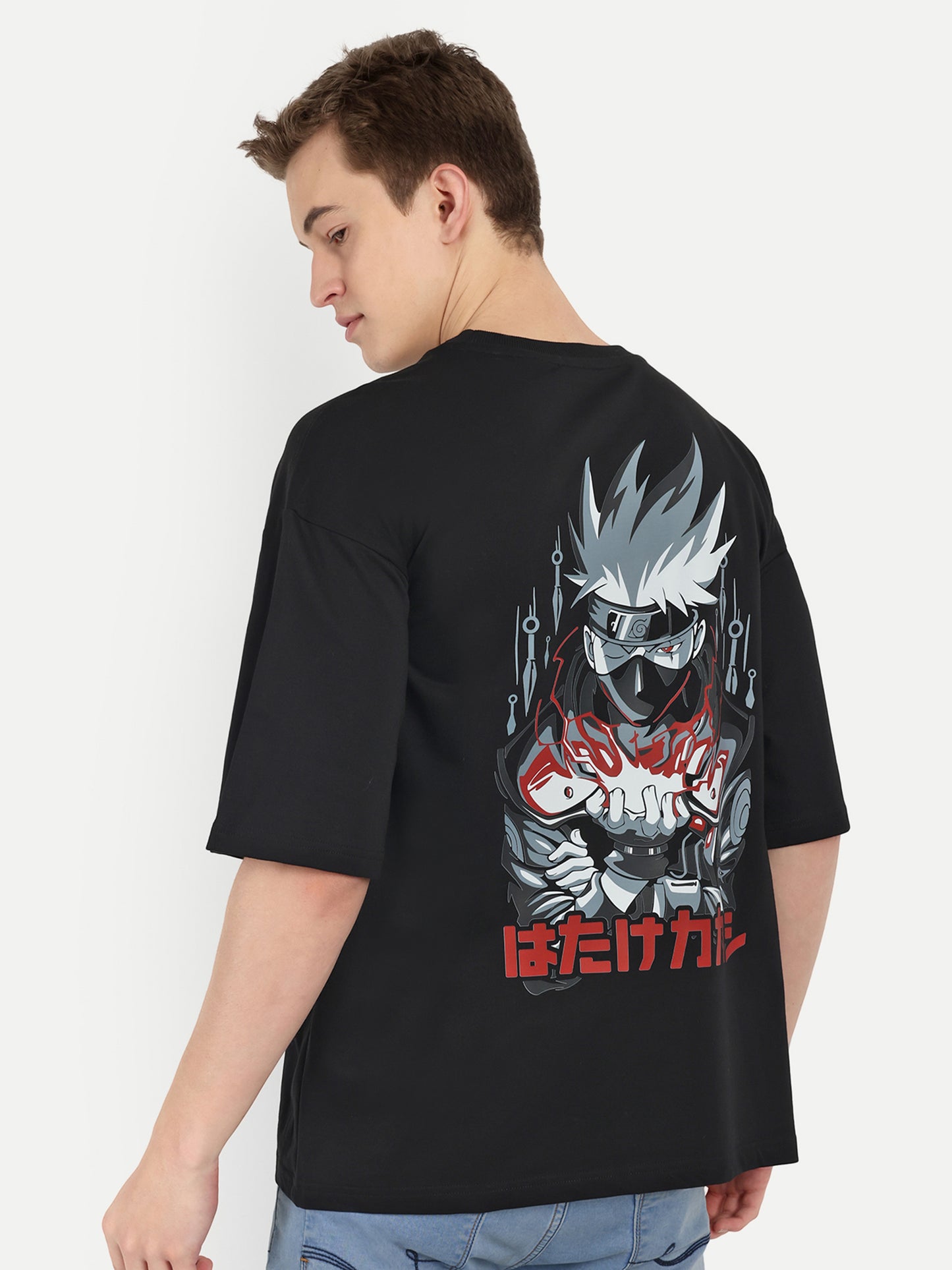 Kakashi chitori Naruta anime oversize tshirt.