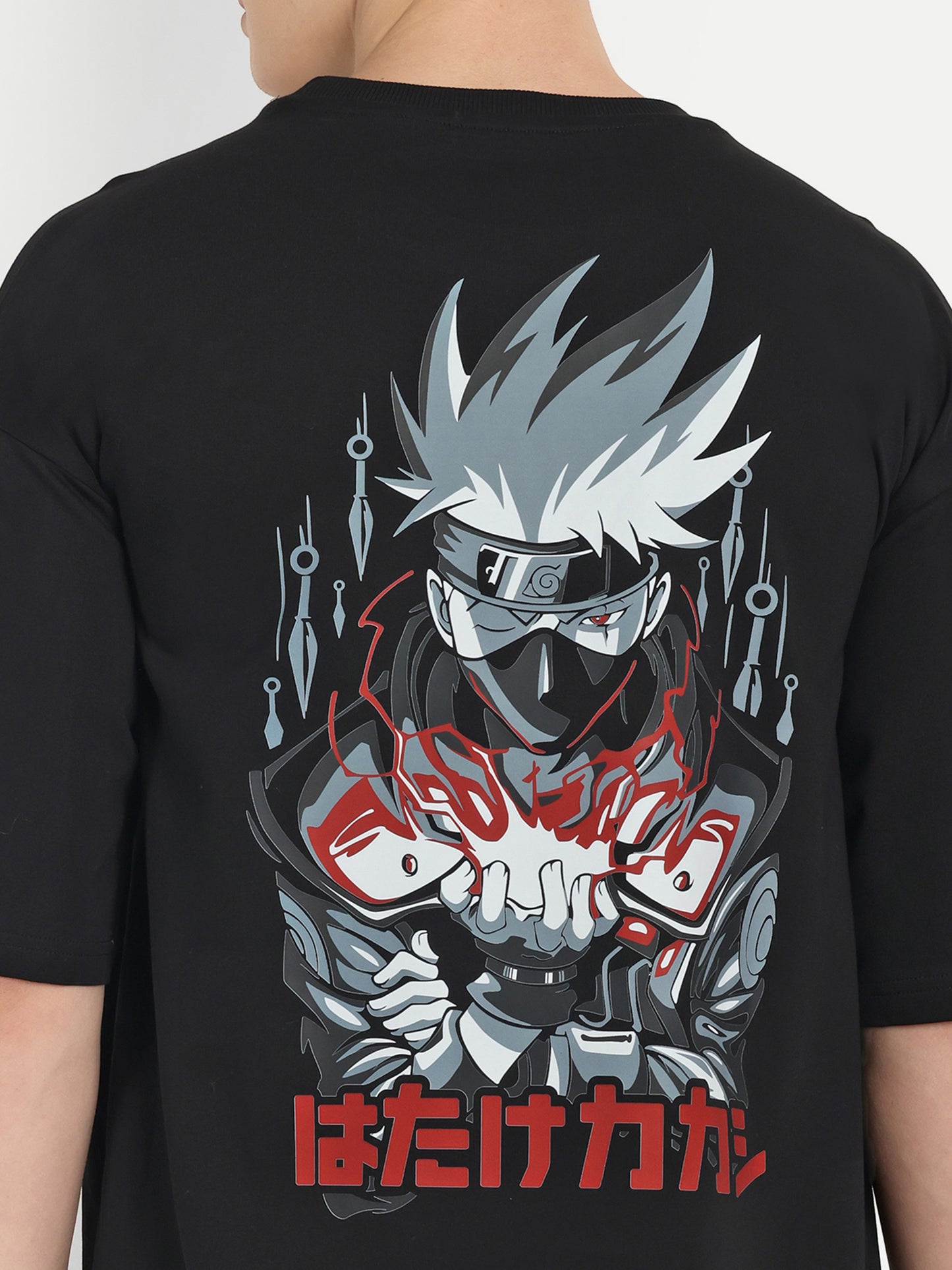 Kakashi chitori Naruta anime oversize tshirt.