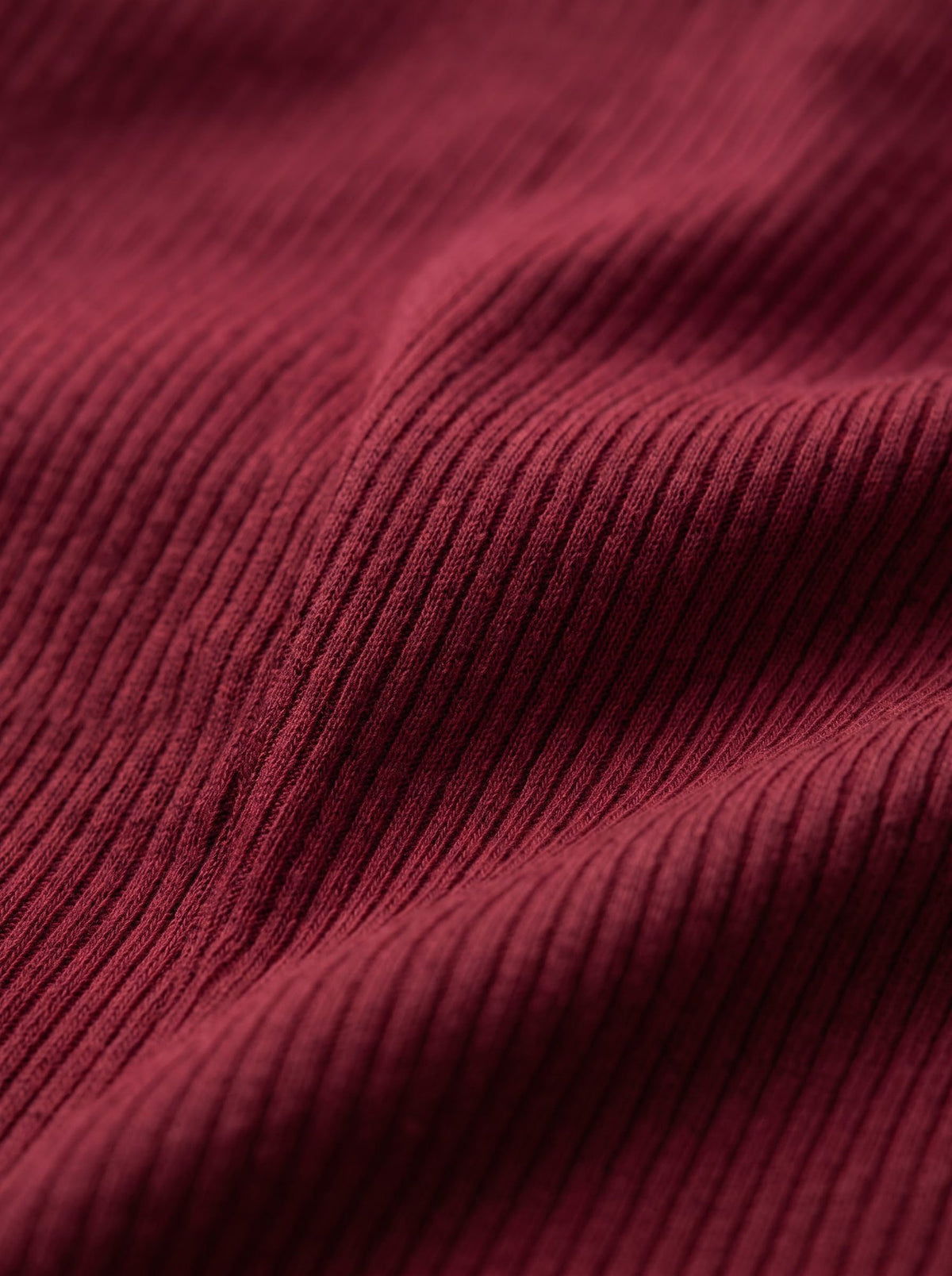 Ribbed Bandeau Tube Top — Maroon
