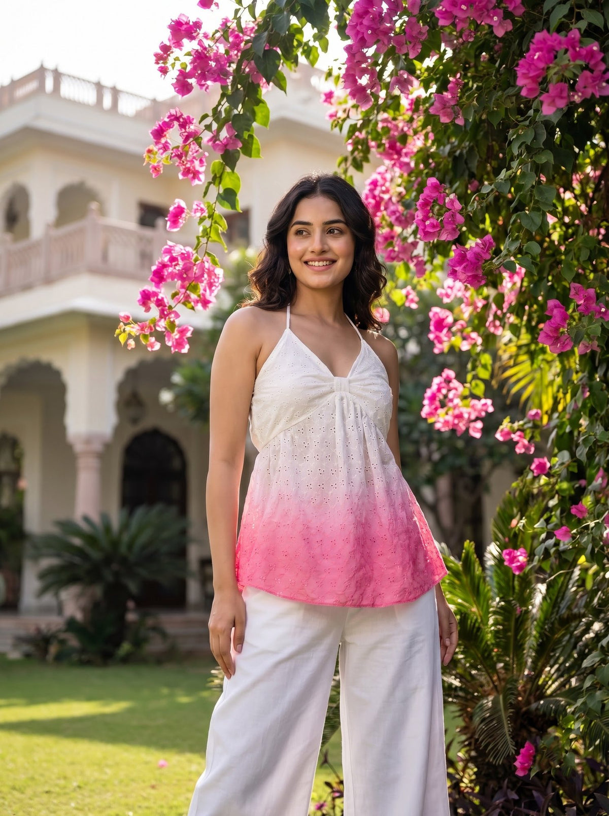 Dario Ombré Chiffon Cami — Pink