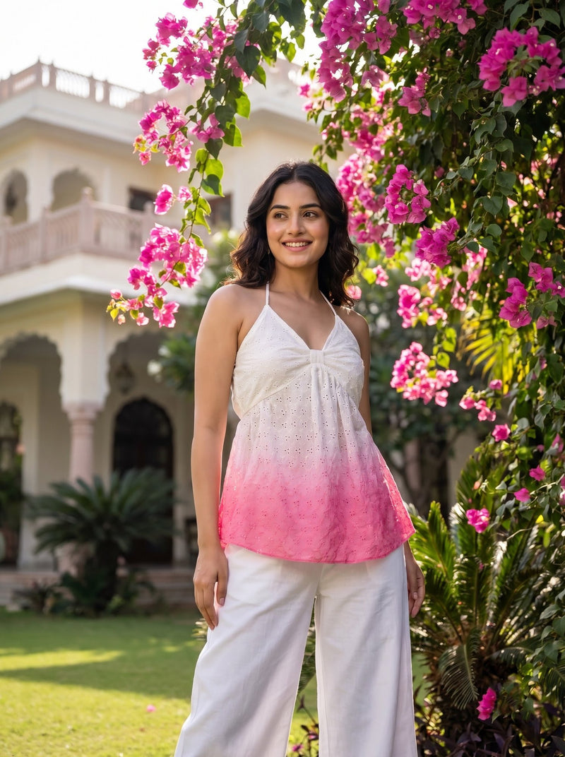 Dario Ombré Chiffon Cami — Pink