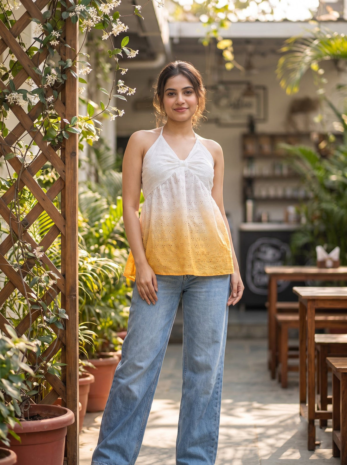 Dario Chiffon Cami — Butter Yellow